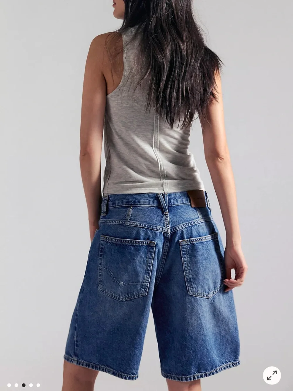 Free People We The Free Montana Shorts Mid Rise Relaxed Fit Jean Short Sz 30 NEW